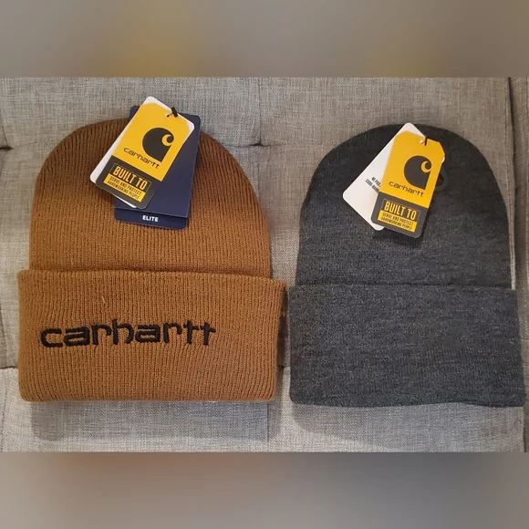 Carhartt | Accessories | Carhartt Mens Brown And Gray Cuffed  display picture 1